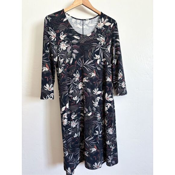 Garnet Hill seamed knit trapeze dress size small - Picture 2 of 8